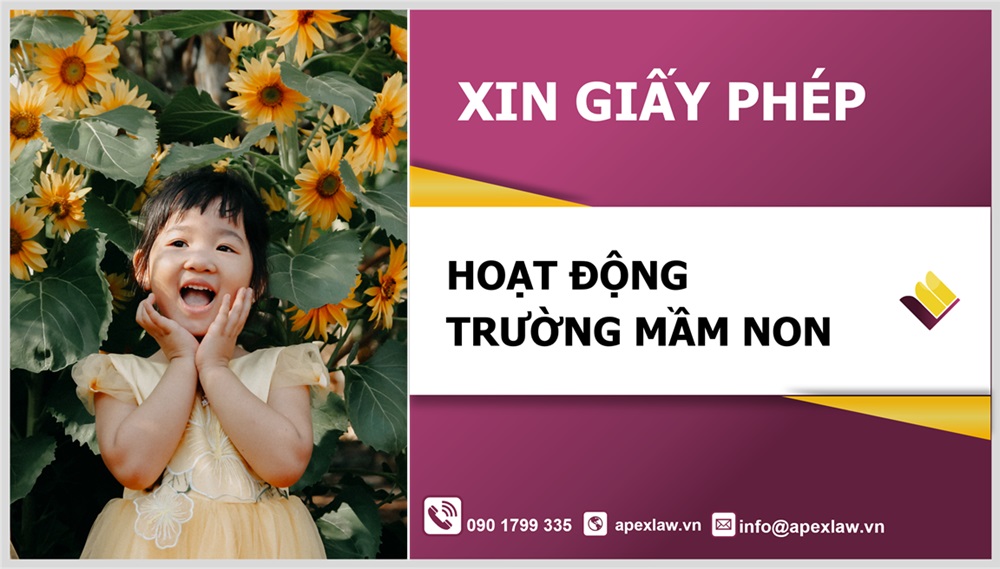 Giấy phép hoạt động trường mầm non