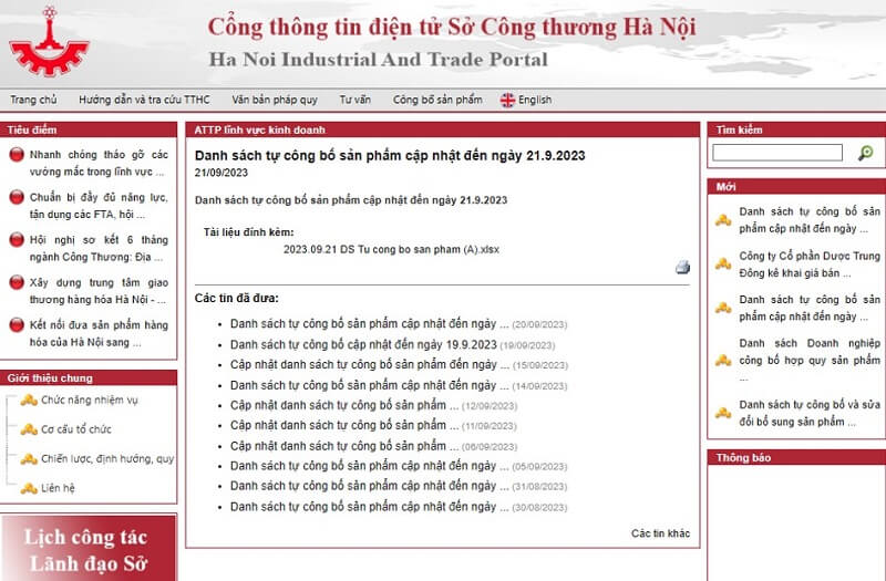 Hồ sơ Tự công bố Sản phẩm quy định mới nhất