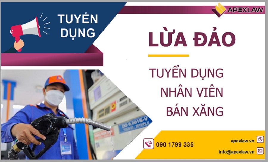 lừa đảo tuyển dụng nhân viên bán xăng tinh vi