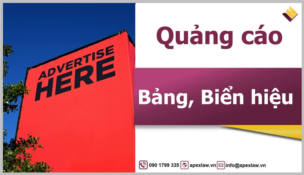 Thủ tục giấy phép bảng hiệu, biển quảng cáo